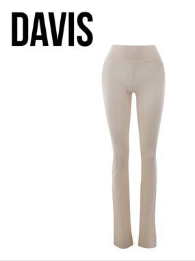 DAVIS ACTIVE Tall Mesh Beige Flares NWT
